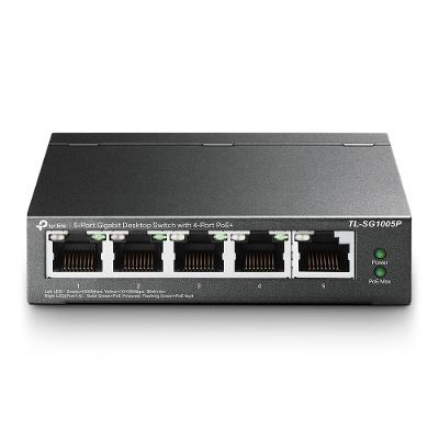 Switch Tp-link 5 Portas Gigabit (4 Portas Poe+) Tl-sg1005p