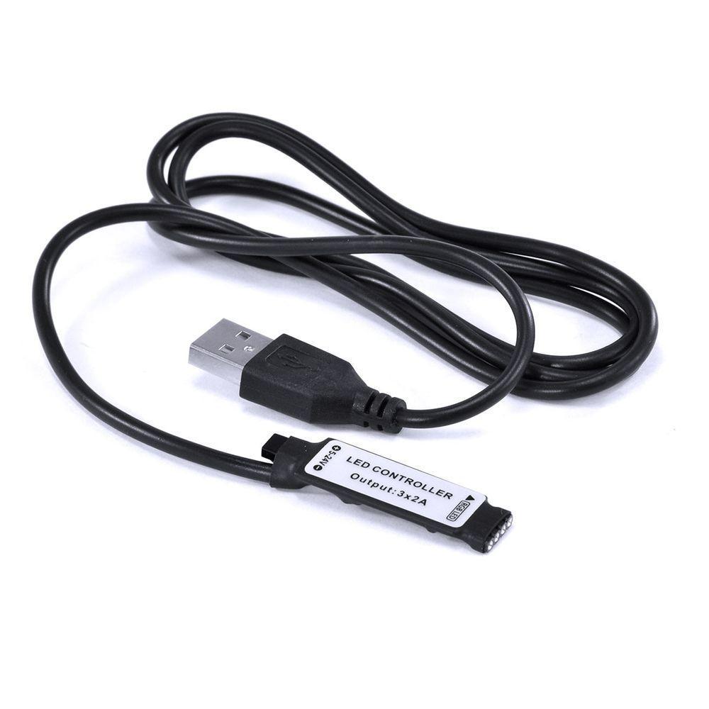 Fita De Led Vx Gaming Rgb Com Controlador Conexao Usb 60 Pontos De Led 1 Metro - Lru1 - 4