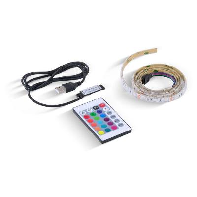 Fita De Led Vx Gaming Rgb Com Controlador Conexao Usb 60 Pontos De Led 1 Metro - Lru1
