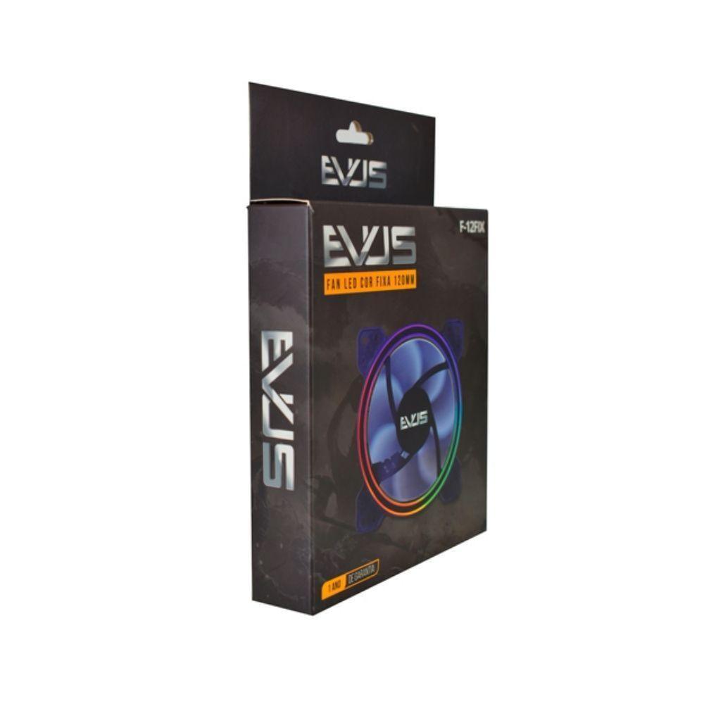 Cooler Gamer Evus F-12fix Fan 12cm Com Led - 1