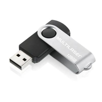 Pen Drive Twist 128gb Usb Leitura 10mb-s E Gravacao 3mb-s Preto Multilaser - Pd591