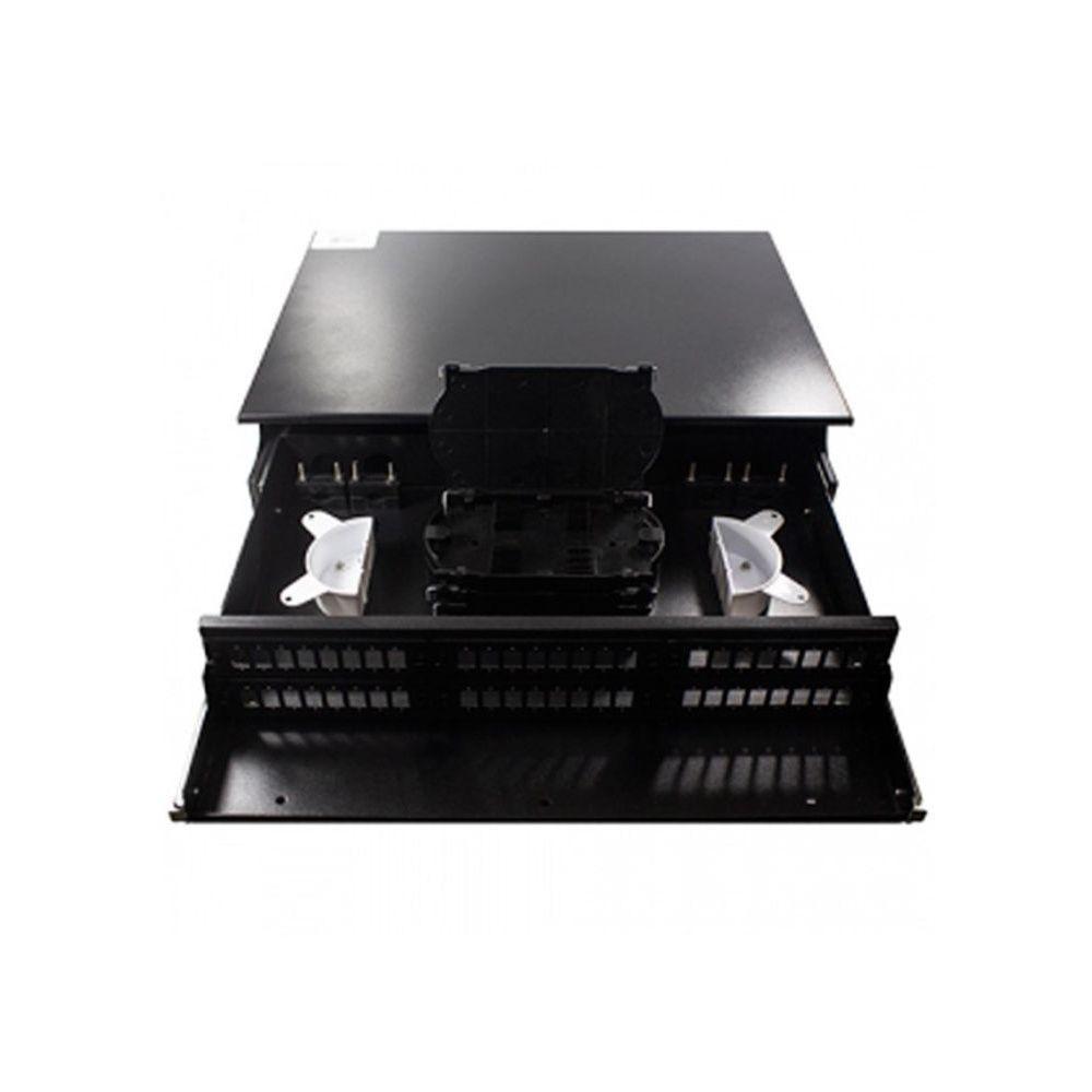 Caixa Dio Evus 19" 48fo P- Rack Preto - 1