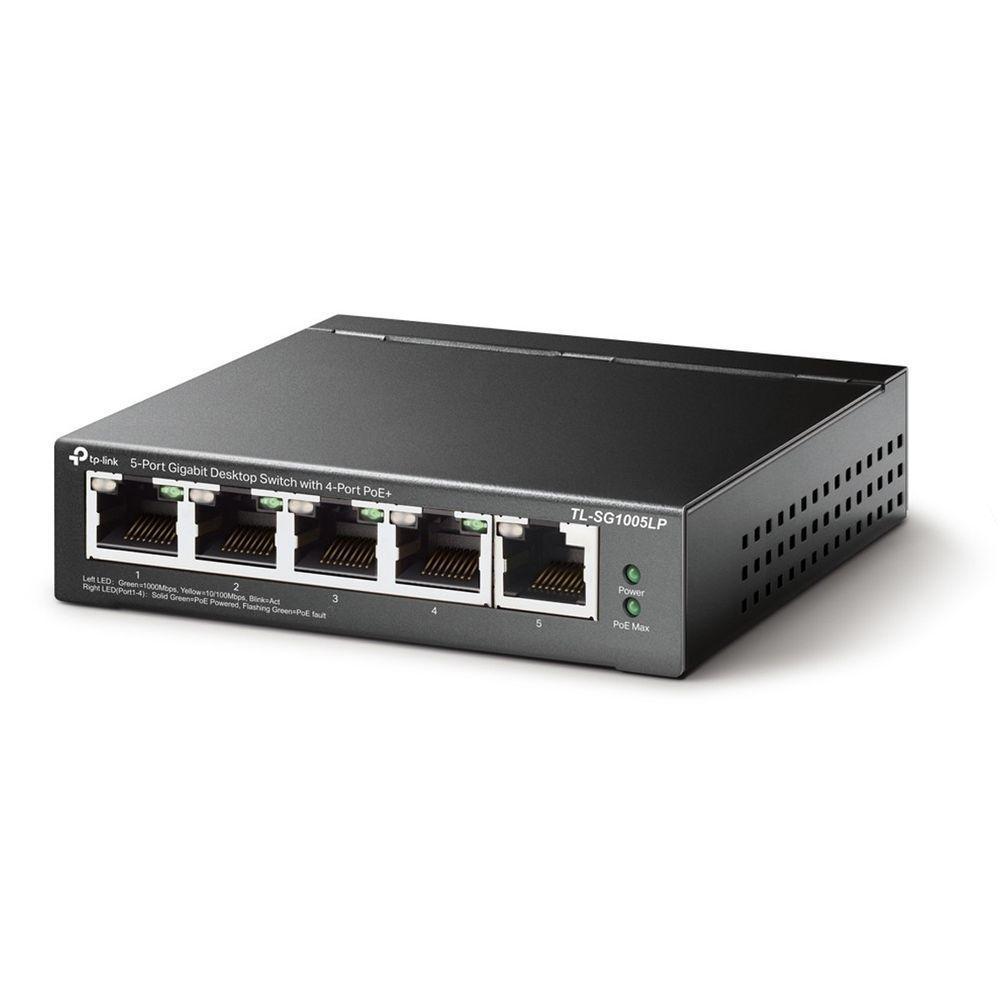 Switch Gigabit Profissional 10-100-1000 C- 5 Portas (sendo 4 Poe) Tl-sg1005lp Smb - 2