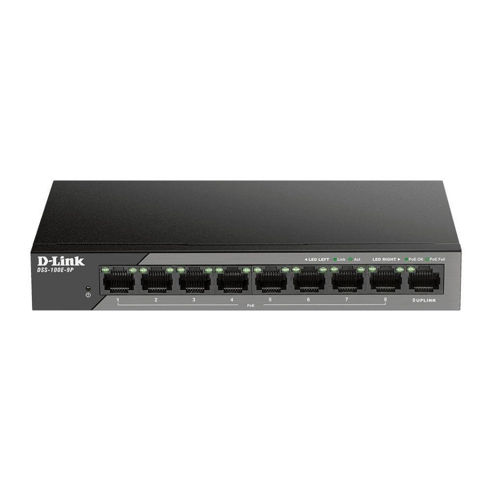 Switch 08 Portas D-link Dss-100e-9p Poe Fast - 2
