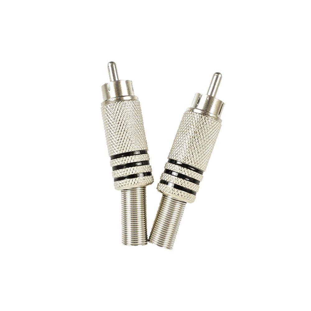 Plug Rca Evus C-073 Metal Com Mola Macho - 3