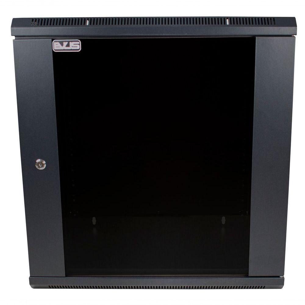 Rack Mini 19" Evus Ev-dw6412 12u X 600 X 450mm De Parede Preto - 1