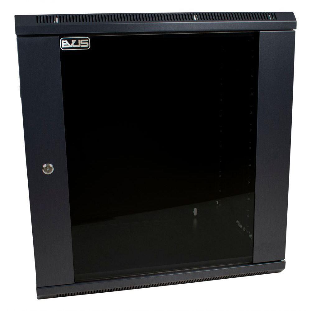 Rack Mini 19" Evus Ev-dw6412 12u X 600 X 450mm De Parede Preto - 3