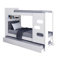 Beliche Floripa Com Cama Auxiliar Para Colchão 0,88m J&a Branco Branco - 1