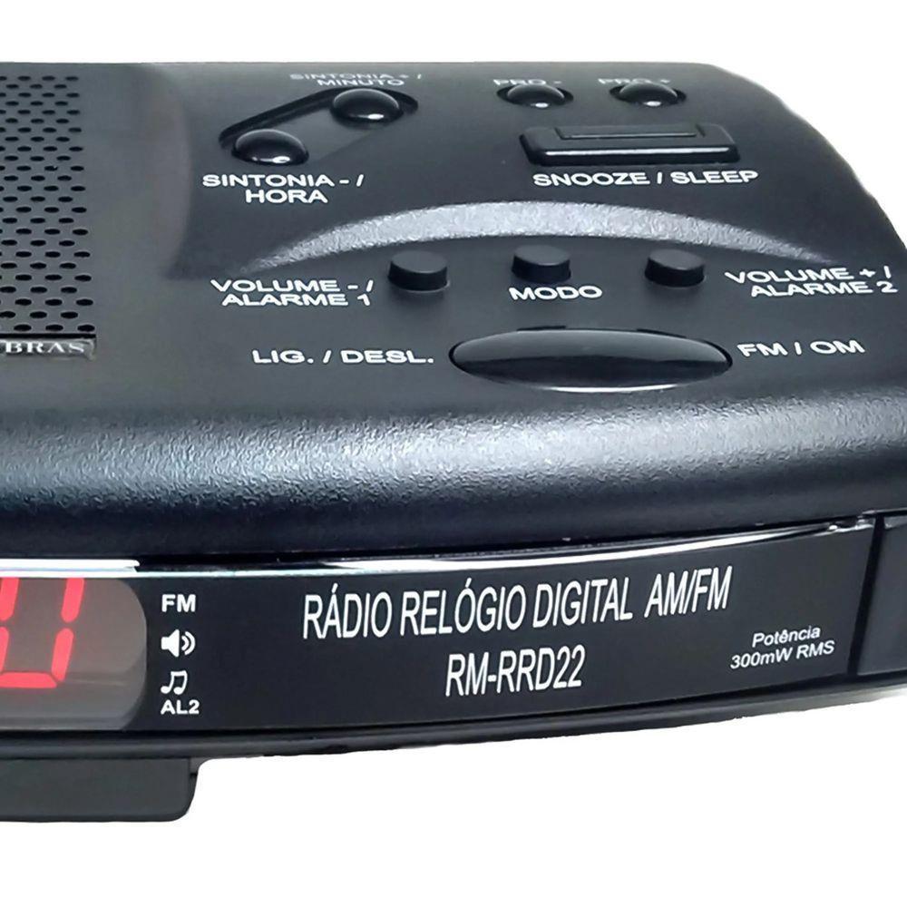Radio Relogio Digital Rm-rrd22 Motobras - 8