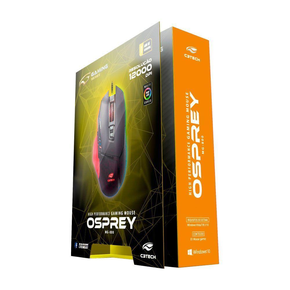 Mouse Gamer C3tech Osprey Mg-800bk - 4