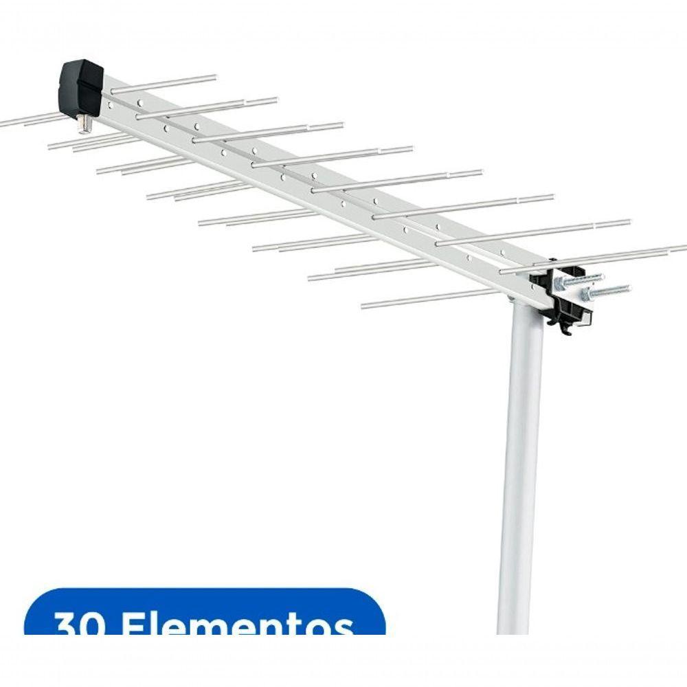 Antena Externa Aquário Log Para Tv 30 Elementos - Lu-30 - 2