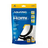 Cabo Hdmi Aquario 2.0 4k 3d 19 Pinos 5 Metros - 4k05 - 3