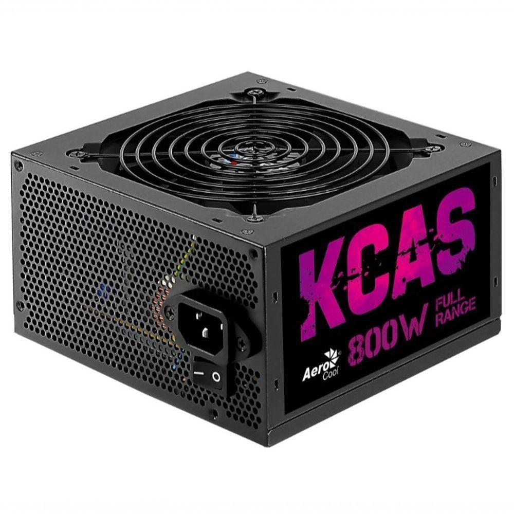 Fonte Gamer Atx Kcas 800w 80 Plus Bronze Apfc Aerocool - 1