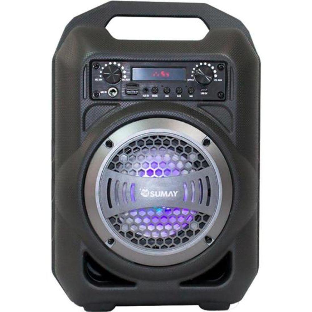 Caixa De Som Portátil Sumay Gallon Music Csp1302 30w Cinza - 1