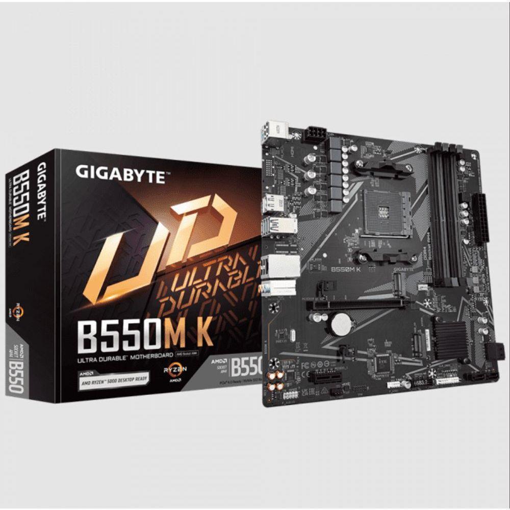 Placa Mae Gigabyte B550m, Am4 4xddr4(máx128gb), 4 Sata, 1 M.2, 2xusb 3.2, 4xusb 2.0, 1xhdmi - 3