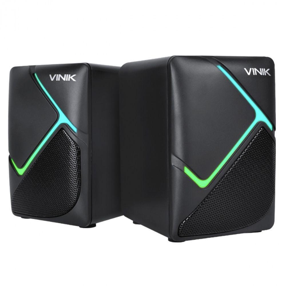 Caixa De Som Gamer Vinik Constelation 6w 2.0 Led Rainbow - Vspkg6wctl - 3