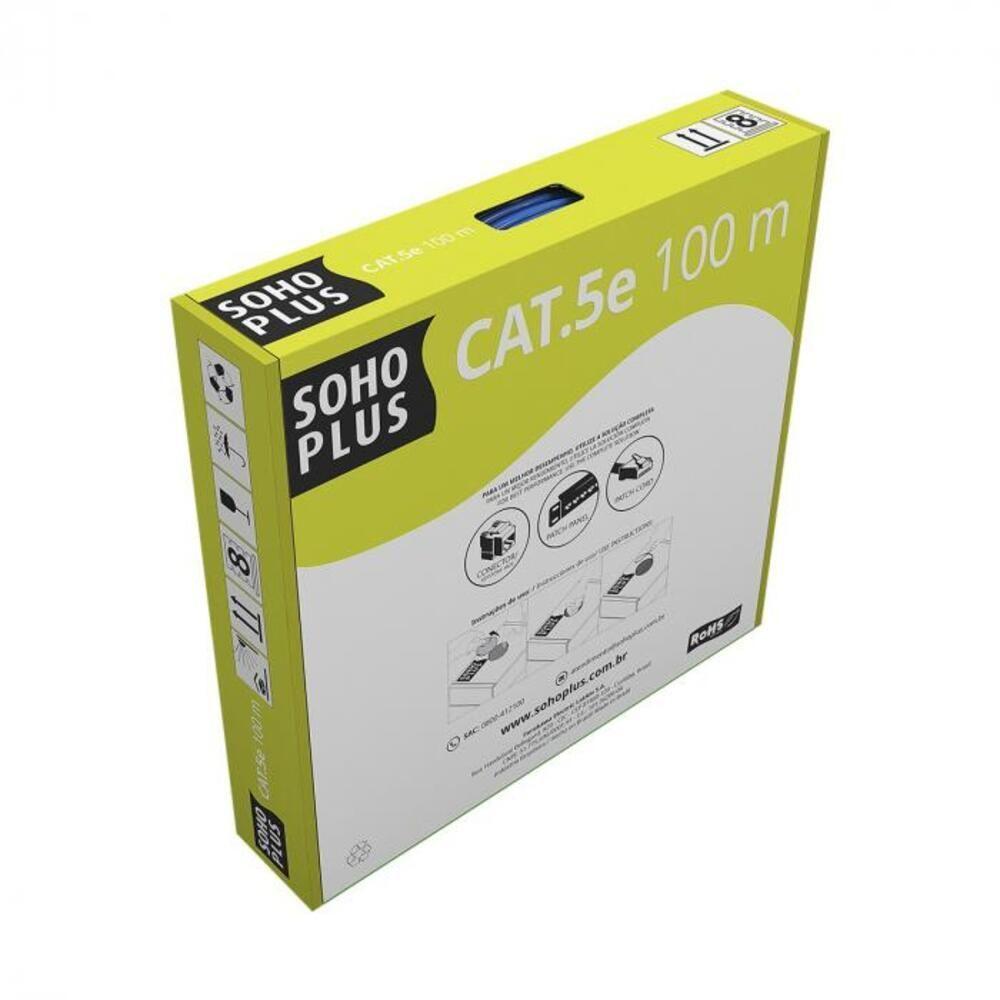 Cabo Lan U-utp Cat.5e 24 Awg 4 Pares Cmx Caixa C- 100 Metros Branco 100% Cobre 23200124 - 3