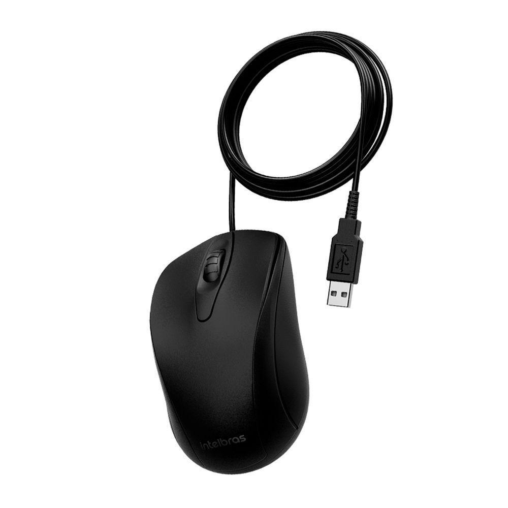 Mouse Intelbras Mci20 - Com Fio Preto - 3