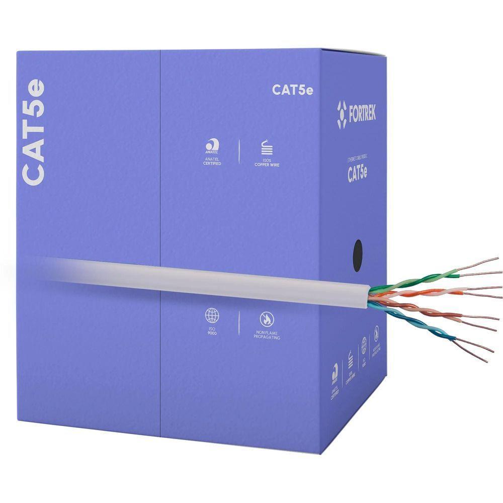 Cabo De Rede Cat5e 305m Fortrek Fk500c Cmx Cinza - Cx - 305 - 1