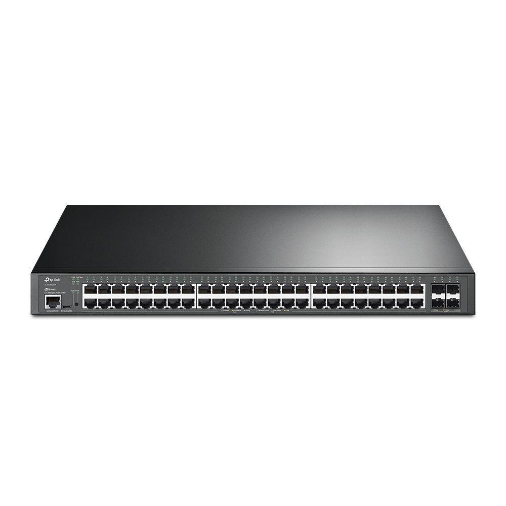 Switch Gerenciavel Jetstream C- 48portas Gigabit 10-100-1000 Poe+ E 4 Slots Sfp+ 10getl-sg3452xp Smb - 1