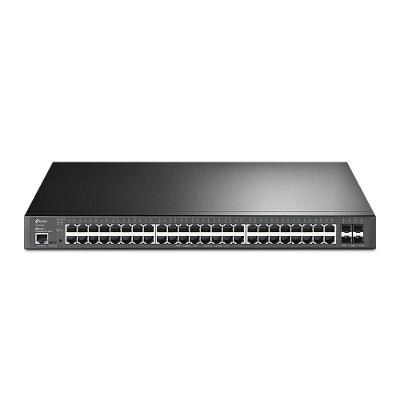 Switch Gerenciavel Jetstream C- 48portas Gigabit 10-100-1000 Poe+ E 4 Slots Sfp+ 10getl-sg3452xp Smb
