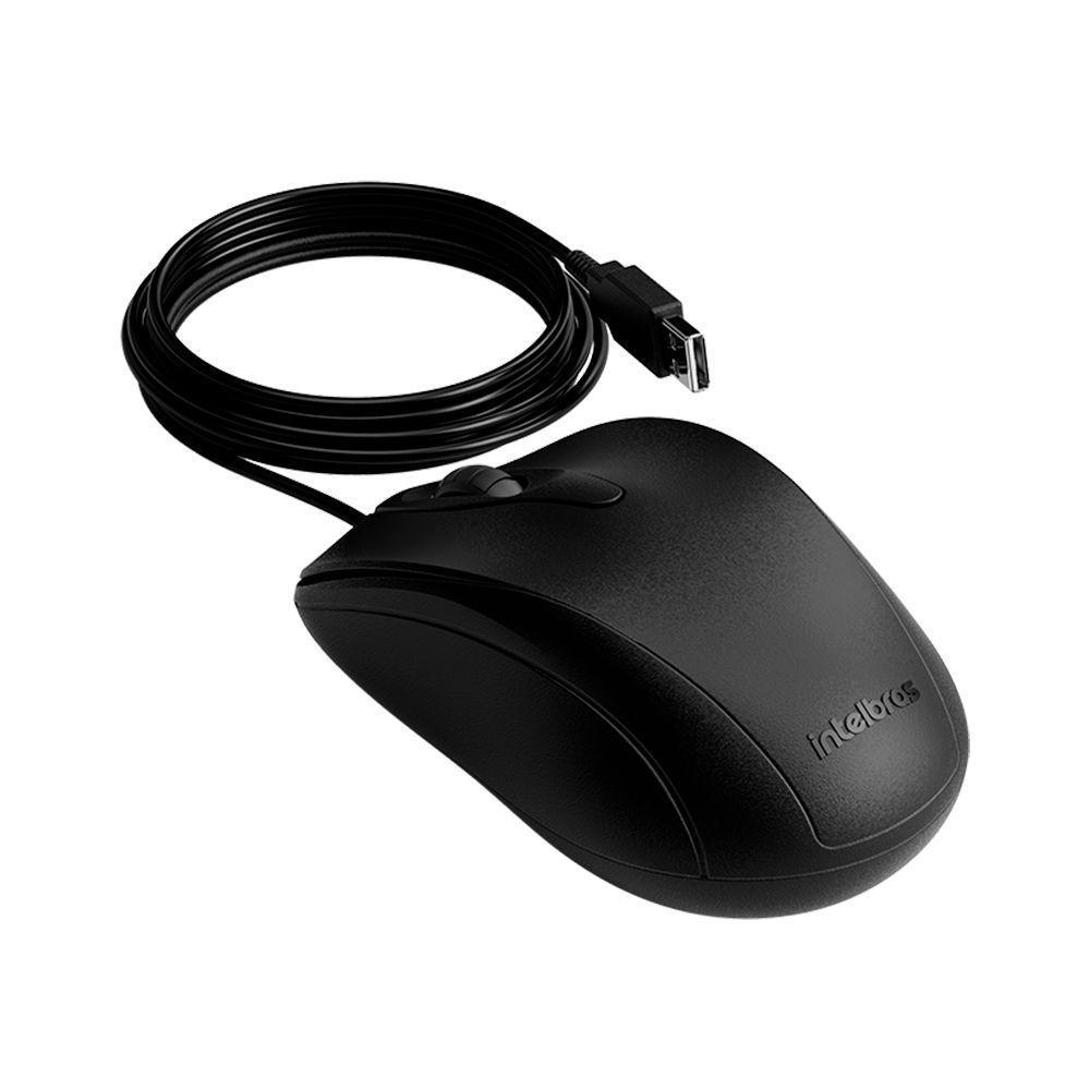 Mouse Intelbras Mci10 -com Fio Preto - 1