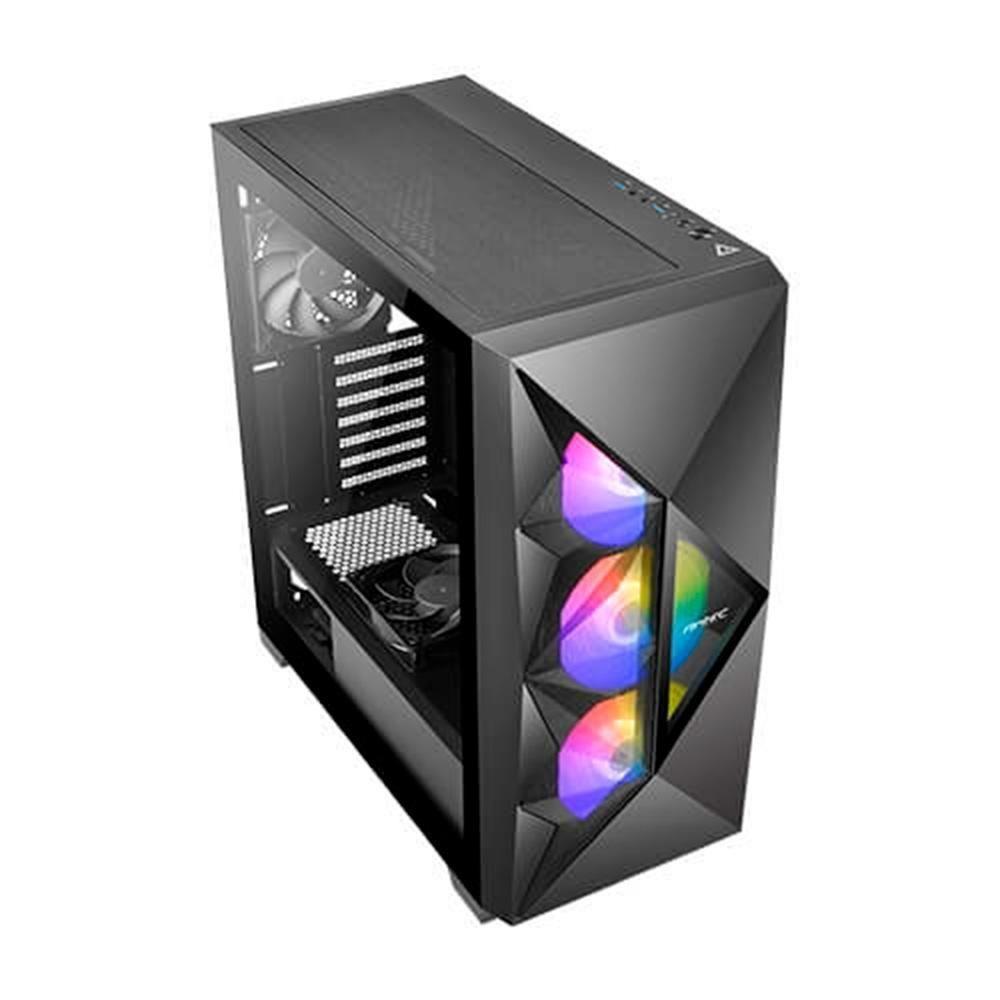 Gabinete Gamer Antec Df800 Flux Lateral De Vidro Temperado Micro Atx-mini-itx-atx 3 Fans Argb-0-76 - 1