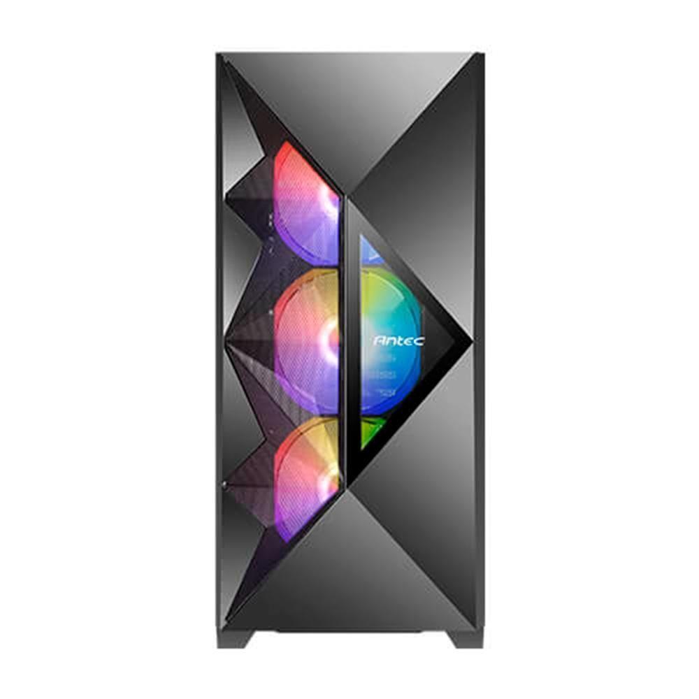 Gabinete Gamer Antec Df800 Flux Lateral De Vidro Temperado Micro Atx-mini-itx-atx 3 Fans Argb-0-76 - 2