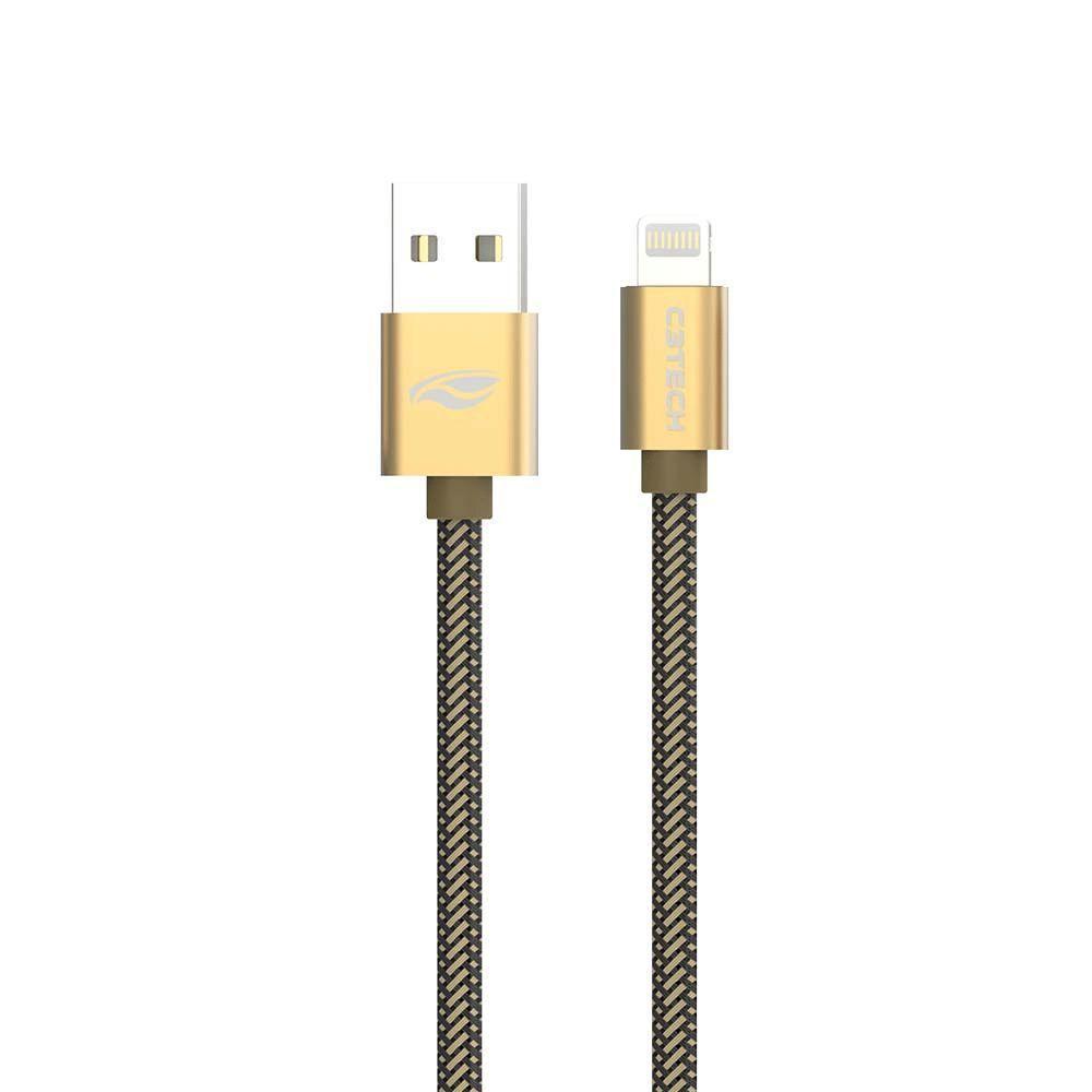 Cabo Usb-lightning C3tech Cb-210gd 2,0a 2m - 1