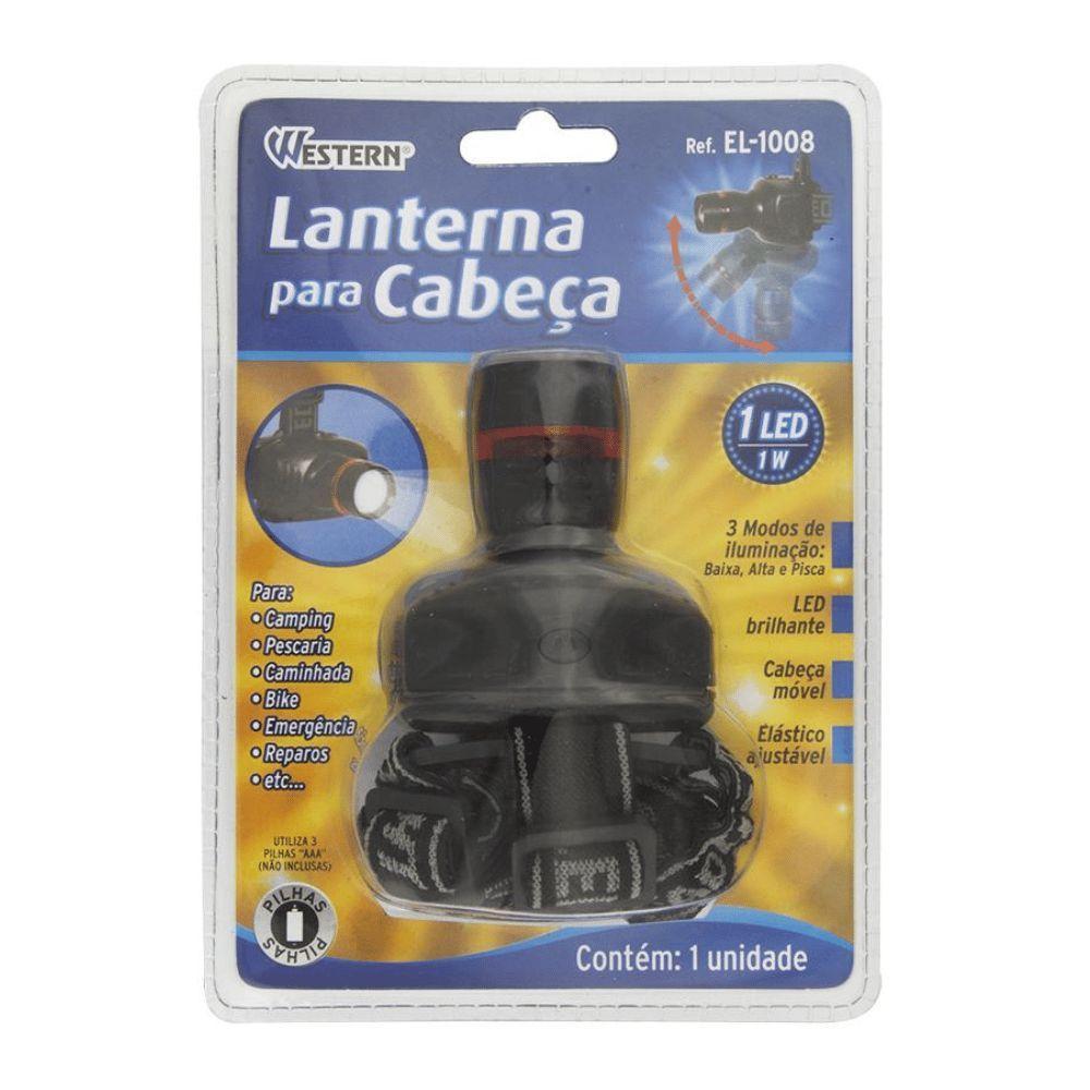 Lanterna De Cabeca Western 1 Led 1w - 2