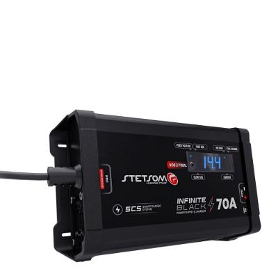 Carregador De Bateria - Fonte Stetsom Infinity Black 70a Digital