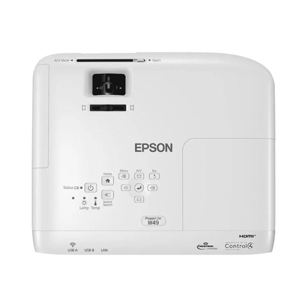 Projetor Epson Powerlite W49 3800 Lumens Wxga - V11h983020 - 4