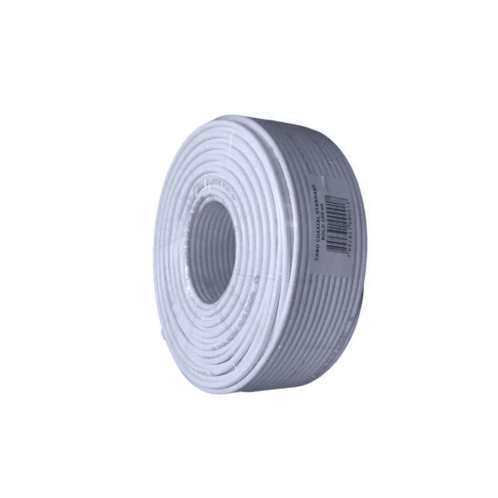 Cabo Rgc 59 67% Rolo De 100mt - Branco - 2