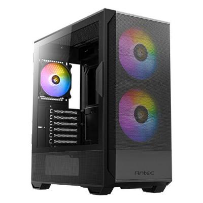 Gabinete Gamer Antec Nx416l Lateral Vidro Temperado Atx-m-atx-itx 2 Fans 120mm Argb - 0-761345-10