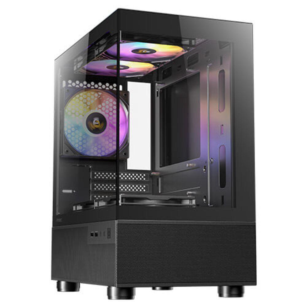 Gabinete Gamer Antec Cx200m Rgb Elite Lateral Vidro Temperado Micro-atx-itx 5 Fans 120mm - 0-7613 - 2