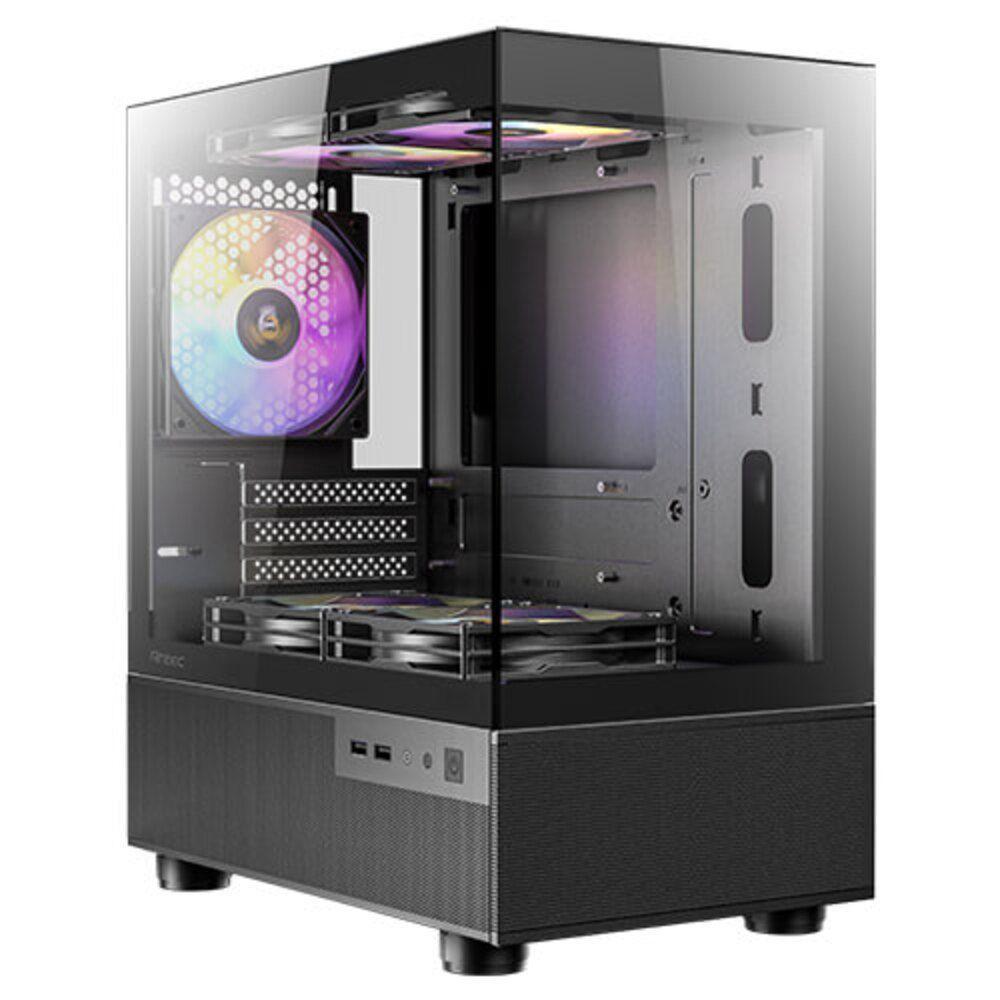 Gabinete Gamer Antec Cx200m Rgb Elite Lateral Vidro Temperado Micro-atx-itx 5 Fans 120mm - 0-7613 - 3