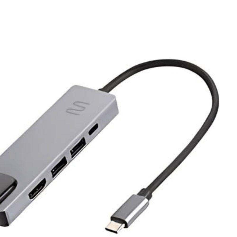 Hub Dock Multilaser Usb Tipo-c 5 Em 1 Com Hdmi 4k, Rj45 Ethernet, Usb 3.0 E Power Delivery 100w - 3