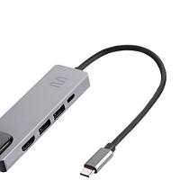 Hub Dock Multilaser Usb Tipo-c 5 Em 1 Com Hdmi 4k, Rj45 Ethernet, Usb 3.0 E Power Delivery 100w - 3
