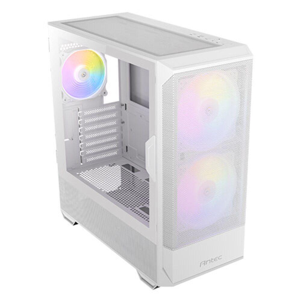 Gabinete Gamer Antec Nx416l Lateral Vidro Temperado Atx-m-atx-itx 2 Fans 120mm Argb Branco - 0-76 - 3
