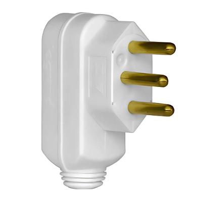 Plugue Daneva 2p+t 10a Branco Unitária
