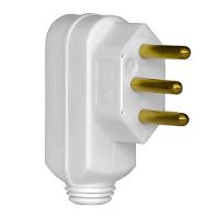 Plugue Daneva 2p+t 10a Branco Unitária - 1