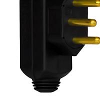 Plugue Daneva 2p+t 10a Preto Unitária - 3