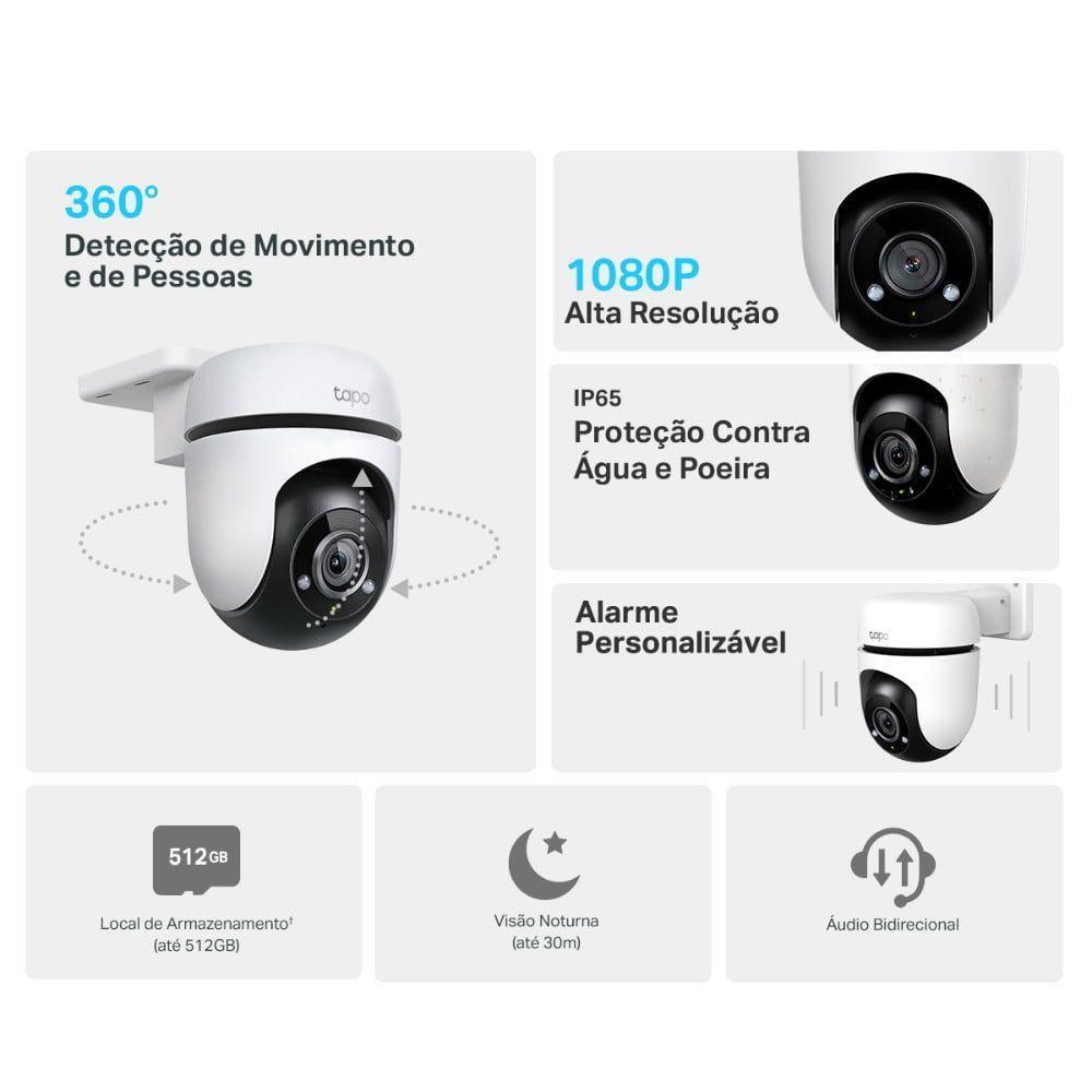 Camera Wi-fi De Seguranca Externa 1080p Full Hd Tc40 - 4