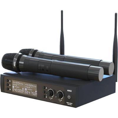 Microfone Sem Fio Profissional A.k.g. Wp300 Com 2 Bastoes Dual