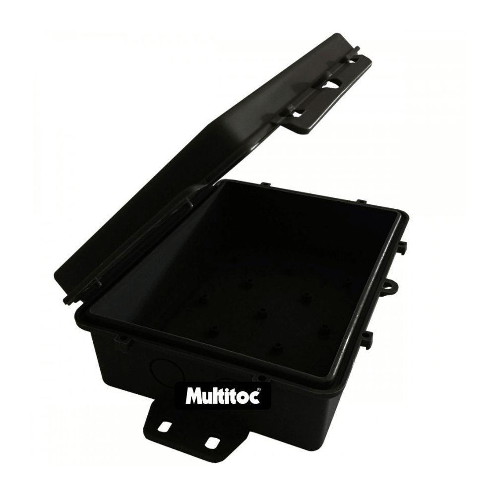 Caixa Hermetica Multitoc Vedada 14,5x10,5x7,0 Completa Preta (7898179382316) - 2