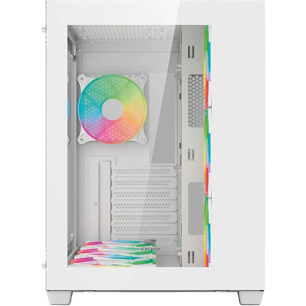 Gabinete Gamer C3tech Aquarius Mt-g910 Sem Fans Branco - 2