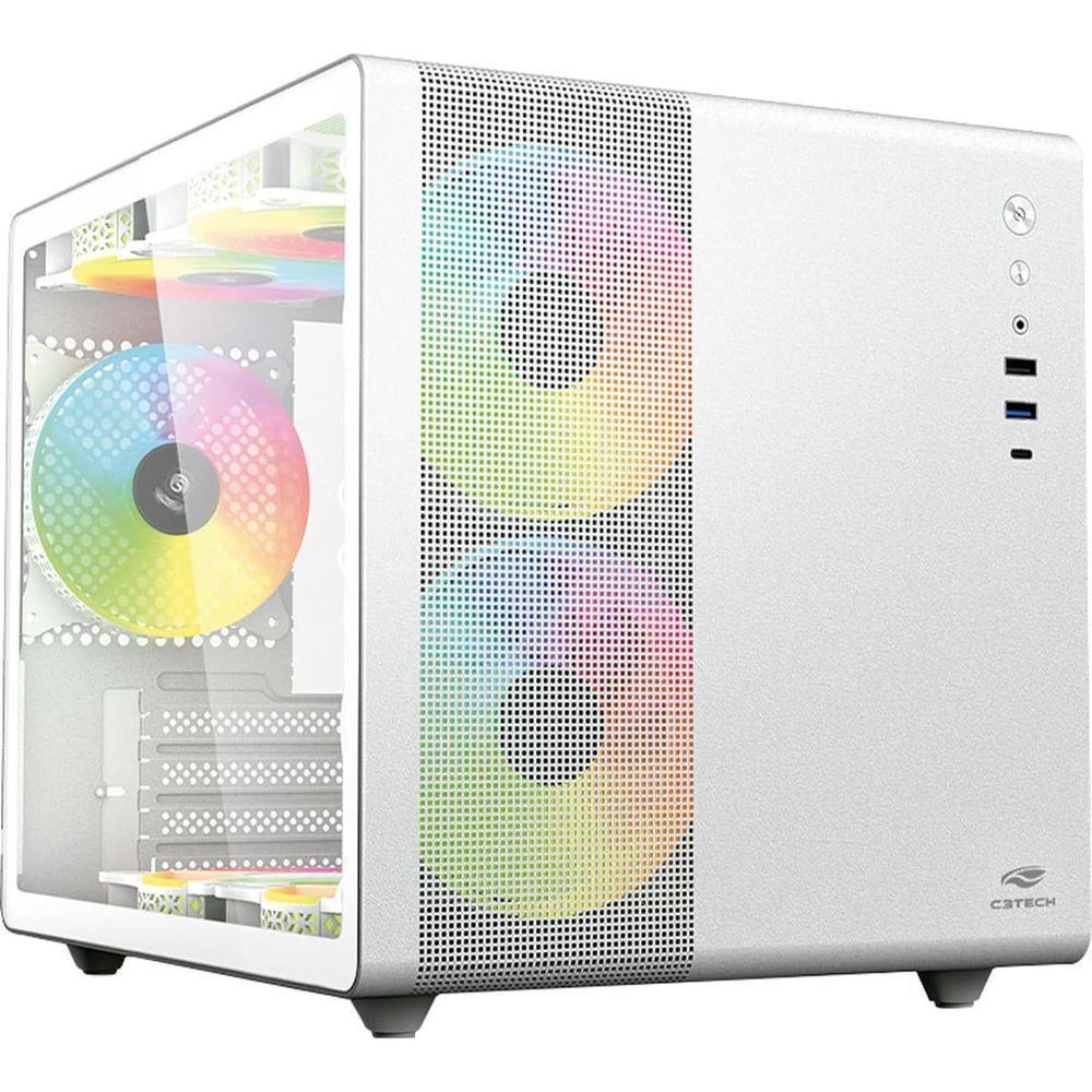 Gabinete Gamer C3tech Aquarius Mt-g710 Sem Fans Branco - 2
