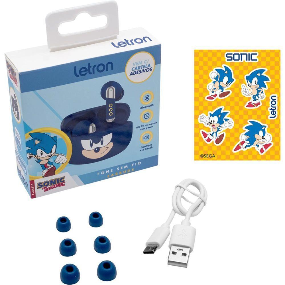 Fone De Ouvido Bluetooth Letron Sonic Azul - 5