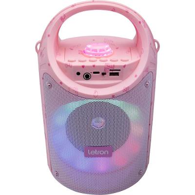 Caixa De Som Com Microfone Letron Hello Kitty 60w Rosa