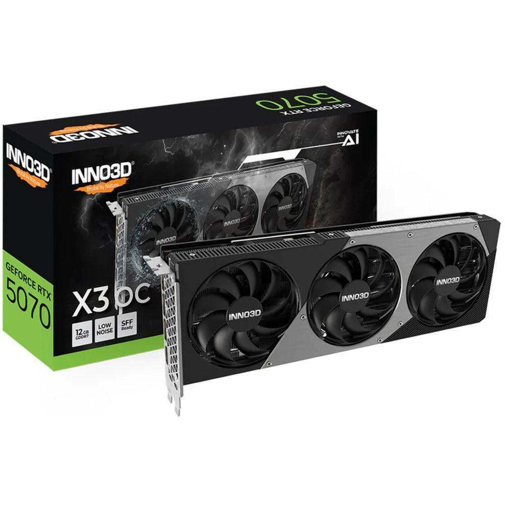 Gpu Inno3d Geforce Rtx 5070 X3 Oc 12gb 192bits Gddr7 N50703-12d7x-195064l - 1